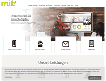Tablet Screenshot of mib-terminal.de